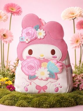 My Melody Floral Loungefly Mini Backpack